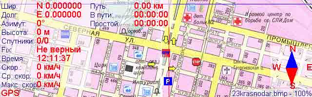 Карта г. Краснодара для MapViewGPS с привязкой